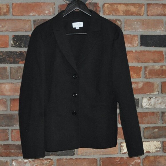 Custom Vanity Fair Black Blazer Jacket w/ Silver Sequin Applique Angel Wings 6 - Picture 5 of 8